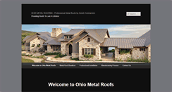 Desktop Screenshot of metalroofohio.com