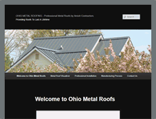 Tablet Screenshot of metalroofohio.com